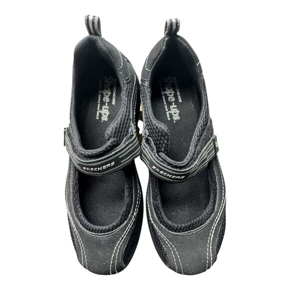 Skechers Shape Ups Black Mary Jane Walking Exercise Sneakers 7.5 Toning Exercise - Picture 2 of 11